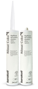Герметик силиконовый KeraKoll Silmat Color матовый КК2 Белый  (290 мл)